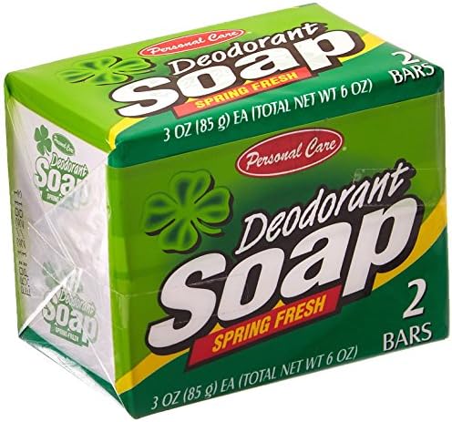 Personal Care Products Llc 920781 Personal Care 2 Pack 3 Oz Spring Fresh Deodorant Soap Bar