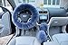 BELLESIE 3pcs 1 Set Soft Fluffy Plush Australian Wool Car Steering Wheel Cover with Handbrake Cover & Gear Shift Cover for 14.96