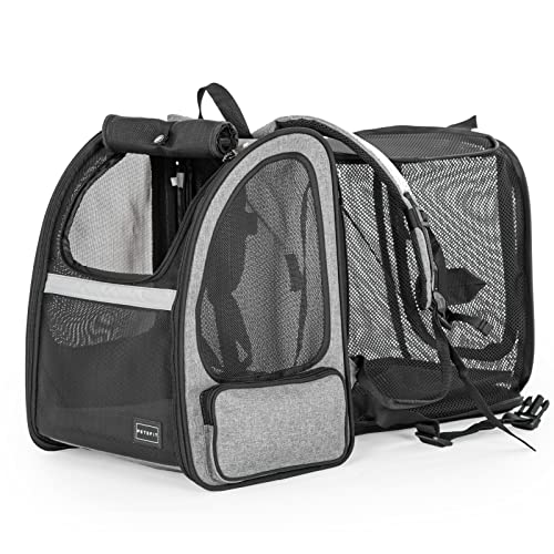 Petsfit Dog Backpack Carrier,Cat Backpacks Expandable with Great