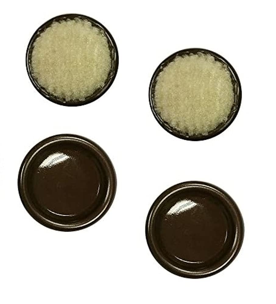 Merriway® BH01783 (4 Pcs) Heavy Duty Steel Castor Cups with Carpet Base for Hard Floors, 58mm (2.33 inch) - Pack of 4 Pieces