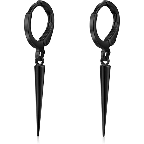 Long Water Drop Dangle Huggie Hoop Earrings for Women, Stainless Steel Teardrop Earrings Non Tarnish - 36