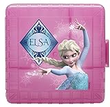 Zak! Designs GoPak Lunch Box Divided Food Storage Container with Elsa from Frozen, Break-resistant and BPA-free Plastic