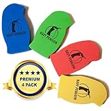 Magnetic Whiteboard Eraser Set - 4 Color Pack - Dry Erase Whiteboard Cleaner Rubber Cloth Duster for Dry Wipe Pens and Markers - Strong Magnet Sticks to All Dry-Erase White Boards - 4 x 2.3 x 0.8