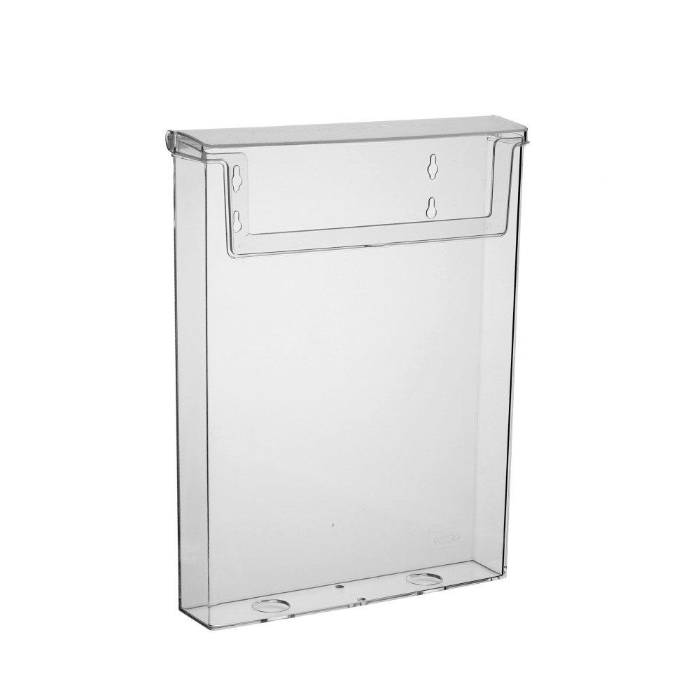 Taymar DIN A4 brochure holder, brochure box with lid, weatherproof (also suitable for outdoor use)
