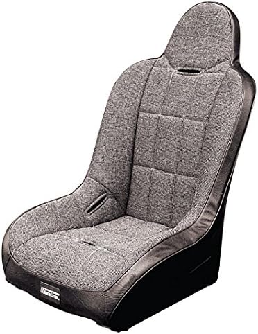 Pair of Race Trim Offroad Hi-Back Suspension Seats 62-2750 - Medium Grey Fabric Front / Black Vinyl Back