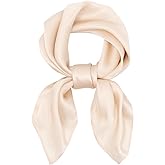 Ciormis 100% Mulberry Silk Scarf-Women's 21''/27''Square Silk Hair Head Scarf Neckerchief with Gift Packaged