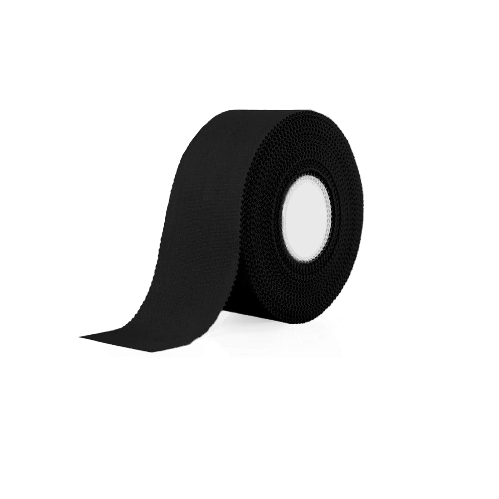 SOONGO Zinc Oxide Tape 2.5cm x 10m Black 4 Rolls Sports Strapping Athletic Tape Inelastic Provide Maximum Support Fixed Joint Good Viscosity Hypoallergenic