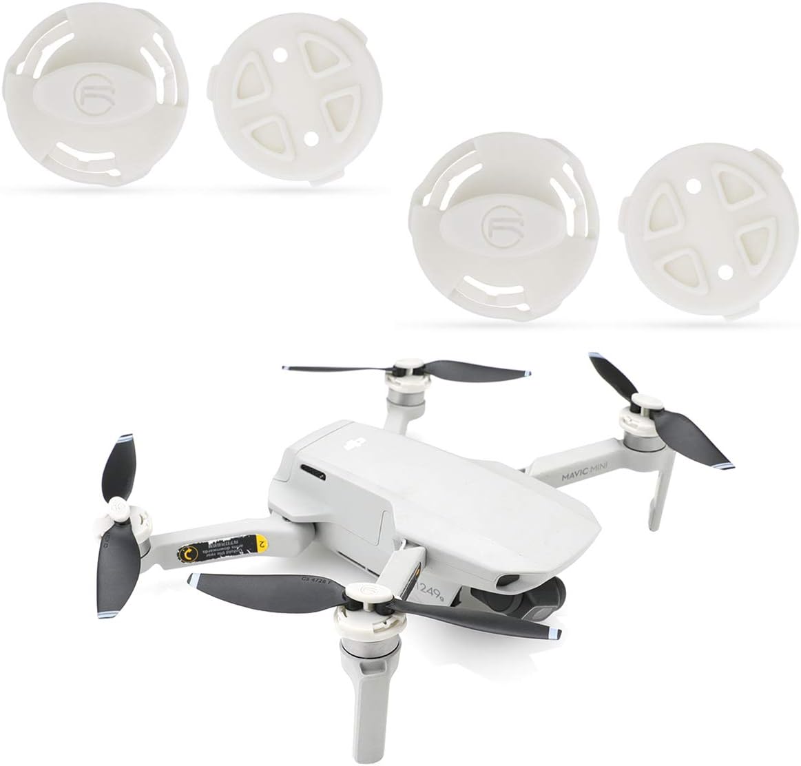 RCGEEK Mavic Mini Drone Motor Covers Caps and Height Extender Holder Parts for Mavic Mini Propellers Cover kit Compatible with DJI Mavic Mini Drone Accessory 4 Packs
