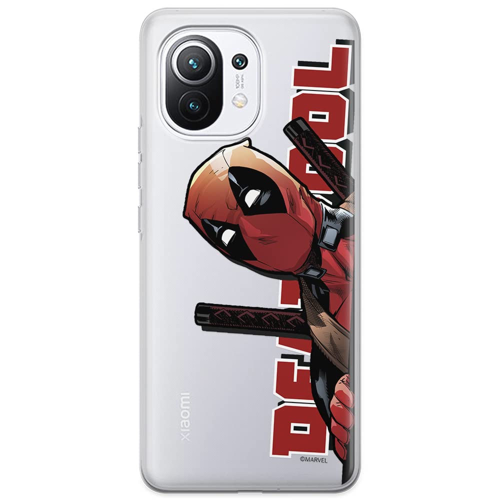 ERT GROUP mobile phone case for Xiaomi 11 original and officially Licensed Marvel pattern Deadpool 002 optimally adapted to the shape of the mobile phone, partially transparent — image 1
