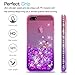 LeYi Compatible for iPhone SE 2016 Case (Not fit SE 2020!!), iPhone 5S Case, iPhone 5 Case with 2pcs Tempered Glass Screen Protector, Glitter Case for iPhone 5, Pink/Purple