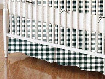 hunter green crib skirt