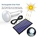 [Upgraded] Solar Powered LED Light Bulb - i-FSK Rechargeable Emergency Solar Lamp with rotable Plug- in Solar Panel,S-120LM, Portable &Waterproof for Indoor Outdoor Barn Camping Hiking Home& Reading