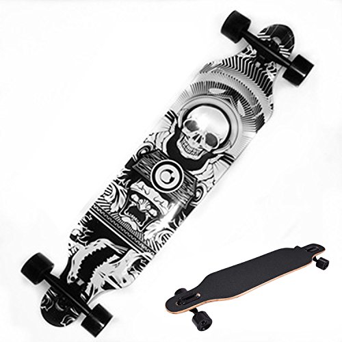 Best Deals! Ancheer 41 Longboard Dancing Road Downhill Professional Speed Wood Complete Long Skateb...