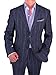 Bianco B Men's Linen Suit Modern Fit Two-Button Jacket Flat Front Pants Suit