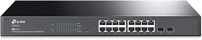 TP-Link TL-SG2218 18 Port Gigabit Smart Network Switch 16 RJ45 2 SFP Metal