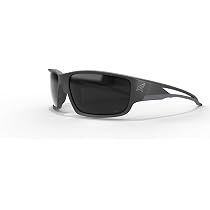 Edge Eyewear TSK216 Kazbek Polarized Safety Glasses - Black Frame, Smoke Lens, ANSI Compliant - View #3