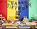 63Pcs Magic Wizard Birthday Party Supplies for Kids Wizard Theme Party Decorations with Happy Birthday Banner Striped Tie Novelty Glasses Frame Cupcake Toppers Balloons for Boys Girls