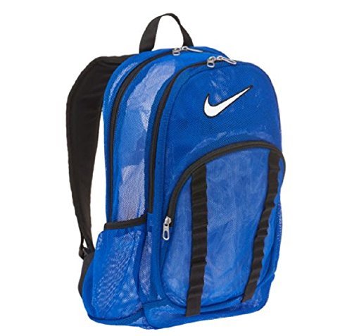 blue nike backpack mesh