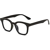 HUIHUIKK Nearsighted Retro Myopia Glasses Everyday Use Mens Womens Distance Glasses
