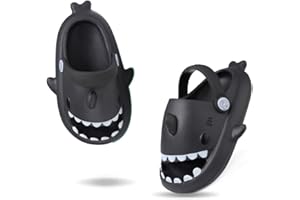 Coolloog Kids Shark Slides Toddler Girls Boys Cute Cartoon Summer Cloud Slippers Toddler Baby Non-Slip Beach Pool Shower Shoes