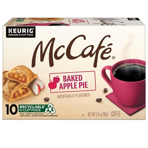 MCCAFE BAKED APPLE PIE COFFEE, KEURIG SINGLE SERVE K-CUP PODS, 60 COUNT, (6 PACKS OF 10)