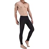 LinvMe Men's Ice Silk See Through Long Pants Slim Leggings Tights