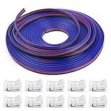 iCreating 16.4ft RGB LED Wire 22 AWG, 4Pin RGB Wire