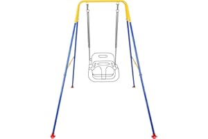 RORMCHENY Swing Stand, Metal A-Frame Hammock Chair Stand, Foldable Baby Swing Frame(NO SEAT)