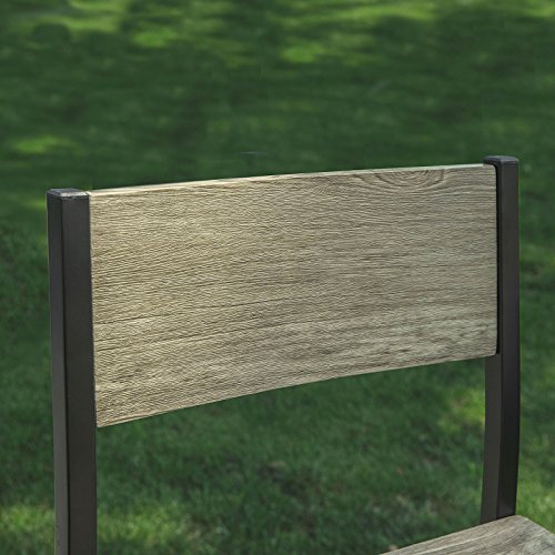 SoBuy FST53-Ax4 4-er Set Barhocker Barstühle mit Rücken-Lehne Thekenstühle mit Fußstütze, Sitzhöhe 67 cm, BHT ca… – Bild 8