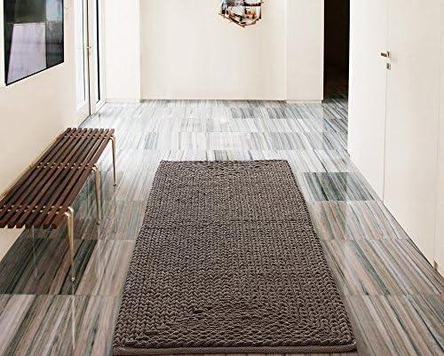 Victoria Classics BON-RUN-2460-EL-TA Barron Poly/Cotton Chenille Rug Runner 24" x 60", Taupe