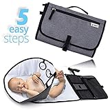 Portable Changing Pad | New Upgrade Baby Diaper Changing Mat | Diaper Travel Changing Station | Diaper Mat | for Infant Toddler Newborn Boys & Girls | Baby Products