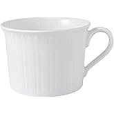 Villeroy & Boch Cellini Breakfast Cup, 11.75 oz, Premium Porcelain, White