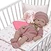 10 Inch Newborn Life Like Baby Dolls for Girls - Vinyl Body and Realistic Doll Features - Bonus Baby Doll Clothing