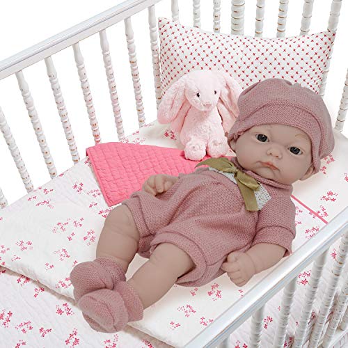 10 Inch Newborn Life Like Baby Dolls for Girls - Vinyl Body and Realistic Doll Features - Bonus Baby Doll Clothing