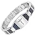 Willis Judd Men's Christian Jesus Crucifix Cross Blue Carbon Fiber Titanium Magnetic Bracelet
