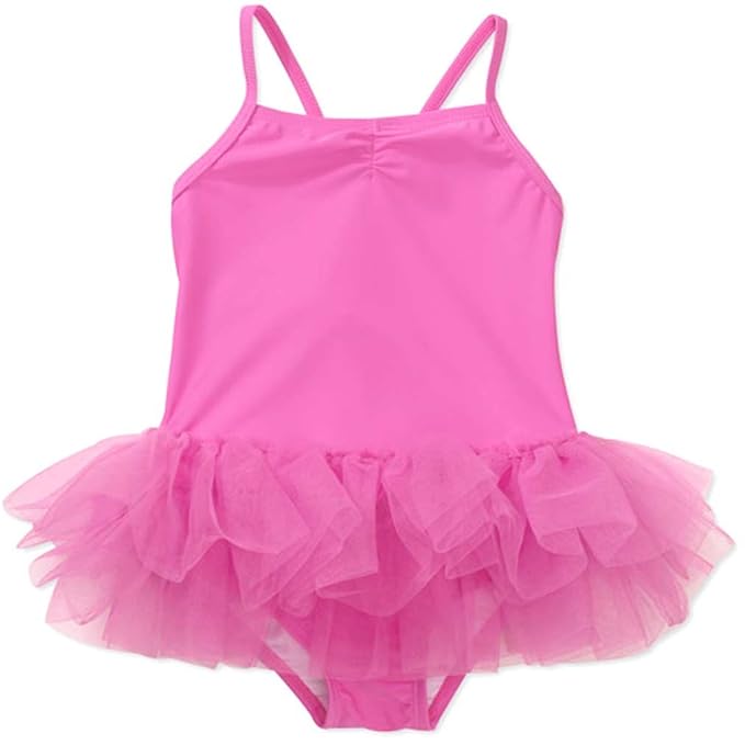 OP® Girl's Toddler Pink "Princess" Bathing Suit with SPF50