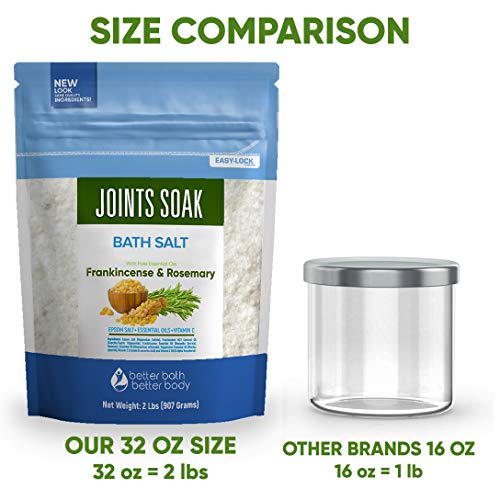 Joints Soak Bath Salt 32 Ounces Epsom Salt with Natural Rosemary