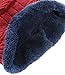 MIEDEON Men 's Winter Knitting Skull Cap Wool Warm Slouchy Beanie Hat Red One Size