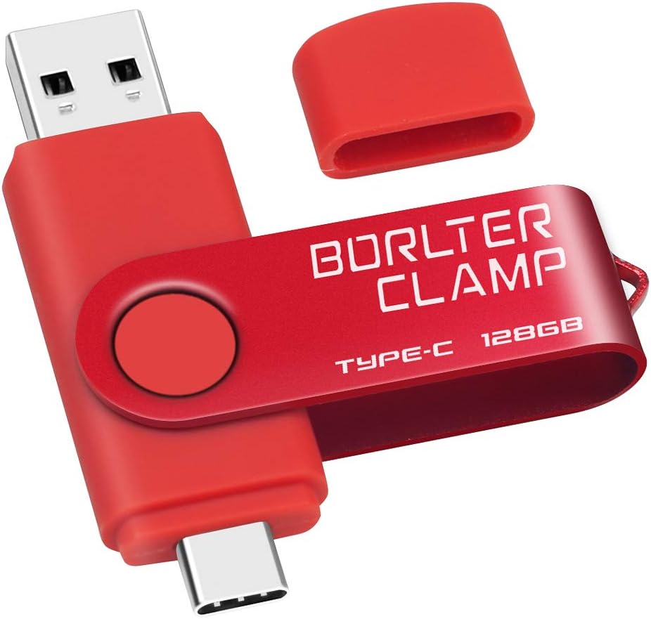 128 GB USB Type-C Flash Drive, USB-C 3.0 Memory Stick Jump Drive 2 in 1 for Android Phones Samsung Galaxy S10/S9/S8/Note 9