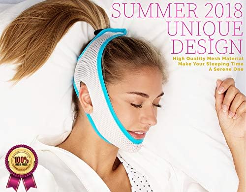 Sleep Lab's Best Anti Snoring Chin Strap, Soft, Breathable Material & Voted #1 Best Snore Strap in North America, Anti Snoring Devices, Anti-Snore, Sleep Aid for Men, Women, Chin Strap for CPAP Users