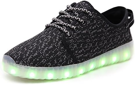 HOOSION LED Light Up Shoes for Kids USB Charging Light Colorful Glowing Leisure Flashing Sport Shoes