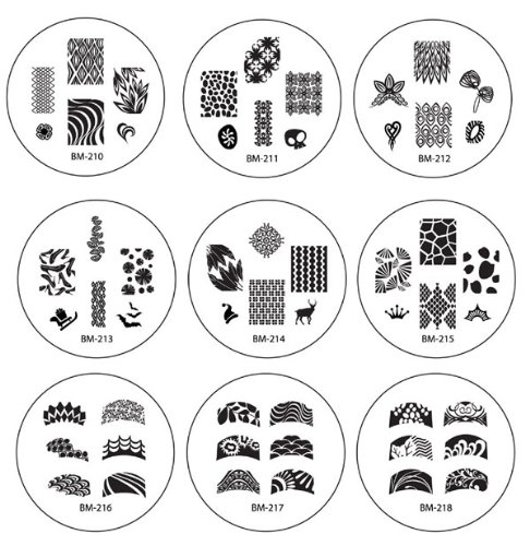 Manicure Accessories Nail Art Stamping Plate Set (25pc) - Thumbnail 5