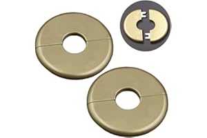 SHENGHANG 2 Pcs Wall Split Flange Self-Adhesive tape Round Escutcheon Various pipes Plate Cover for Water Pipe Faucet Decoration Accessories (16mm/0.65in)
