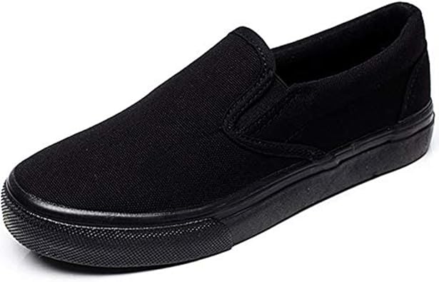 all black slip on sneaker