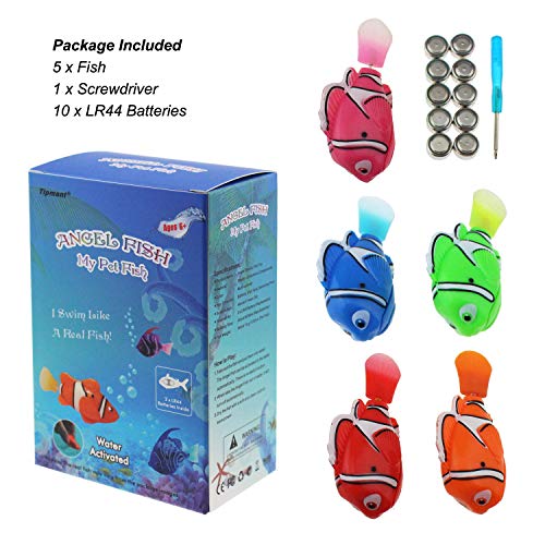 Tipmant Electronic Fish Toy Electric Animal Pets Goldfish Water Tank