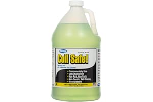 ComStar Coil Safe, External Neutral pH, Non-Toxic, Self-Rinsing Evaporator Coil Cleaner Compatible With Commercial & Residential AC & Refrigeration System Coils, Made In USA, 1 Gallon (90-298), Green