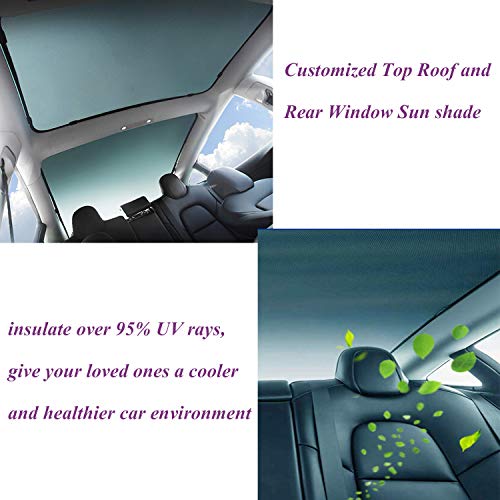 topfit Sunroof Sunshade Compatible Tesla Model 3 (2 of Set)