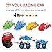 PBOX Dinosaur Monster Truck Toys,Stunt 360° Spin Friction Powered Cars for Kids,Push and Go Vehicles Toddler Toys for Aged 3-12 Year Old Boys & Girl Gift