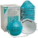 Surgical Mask 3M 1860 N95 Health Care Particulate Respirator Nose and Mouth Face Mask Box of 20 Regular Adult Size for Doctors, Nurses, Patients, and Anyone Wanting Protection from Germs, Viruses, Infections, the Flu, and Solid or Liquid Aerosols.