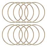 10 Pcs 2.5 Inch Metal Rings for Craft Gold Hoops